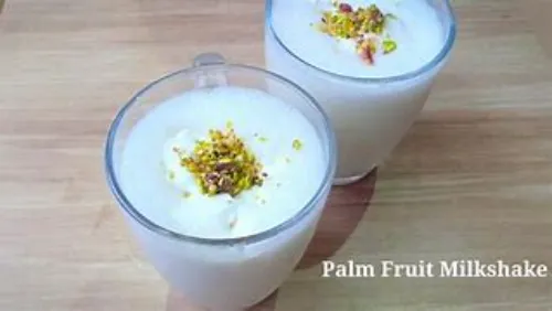Nongu with Vannila Milkshake